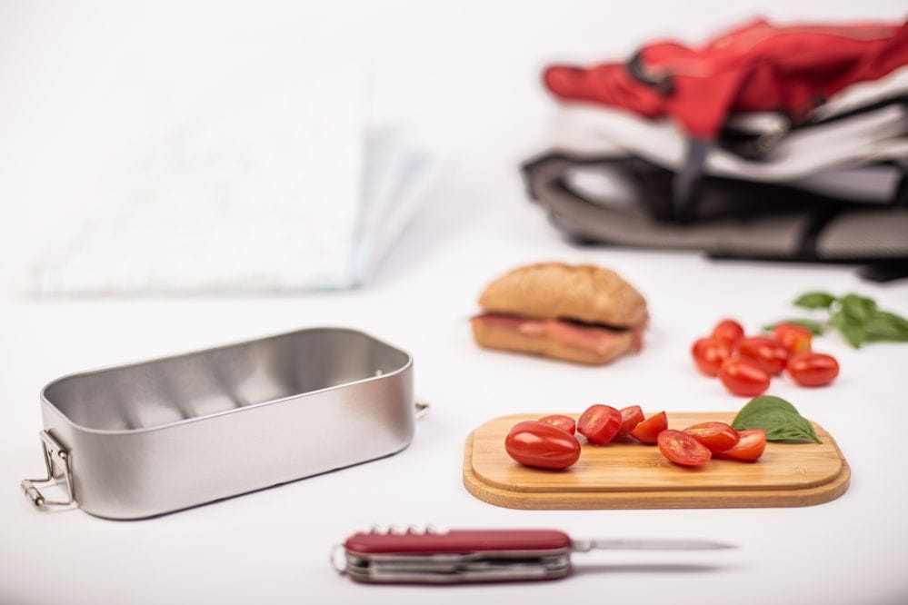 Lunchbox z bambusową pokrywką