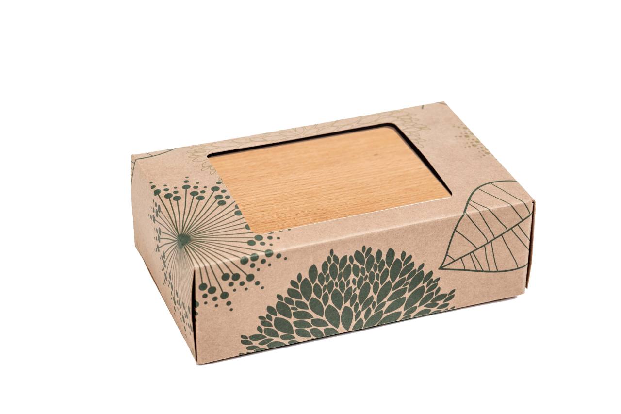 Lunch box z bukową pokrywką